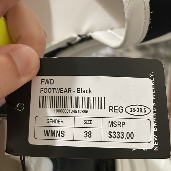 F_WD women’s platform sandal sneakers black and white nomads size 38 - Picture 15 of 15